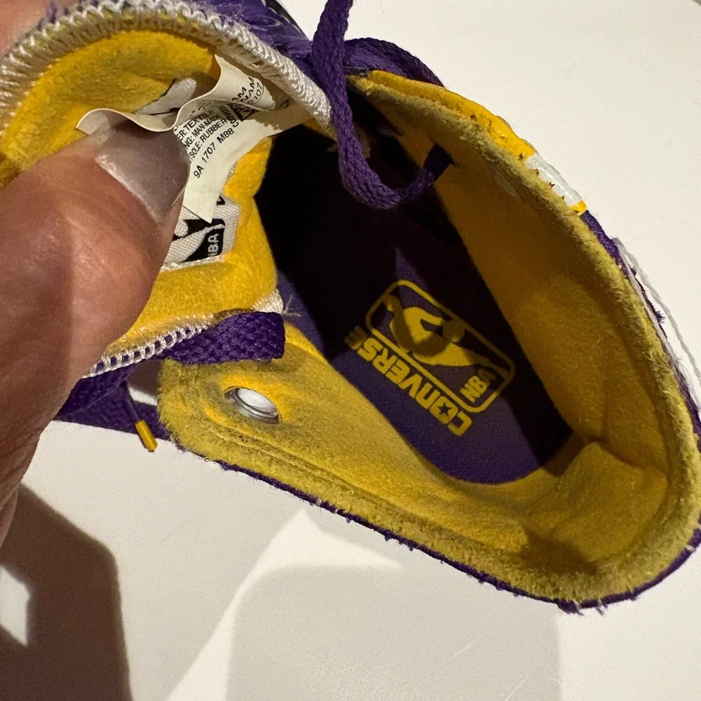 Converse Chuck Taylor All-Star 70’s Hi LA Lakers 659415C GS size 11 RARE, NBA